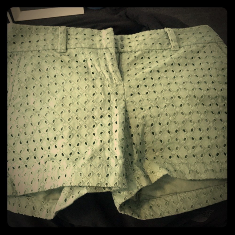 Cotton textured shorts